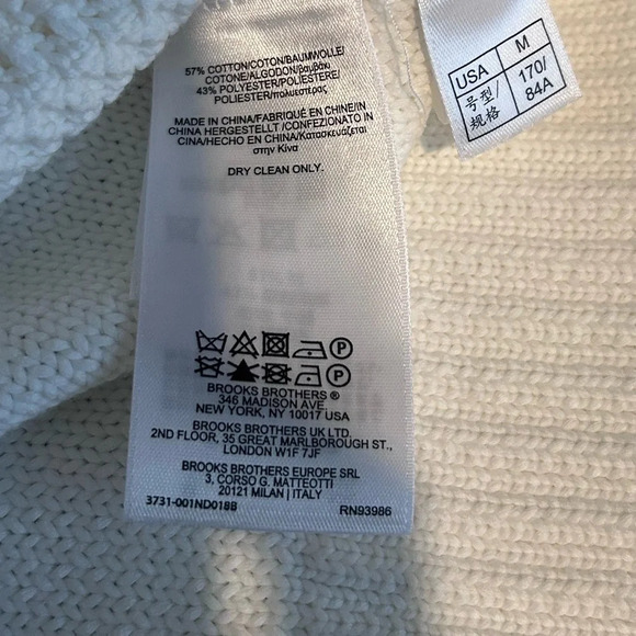 BROOKS BROTHERS size medium sweater crewneck - Picture 3 of 4